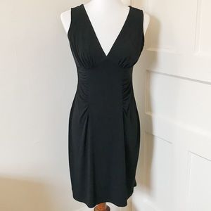 3/$30 Moda International Sexy Black V Neck Dress Size S